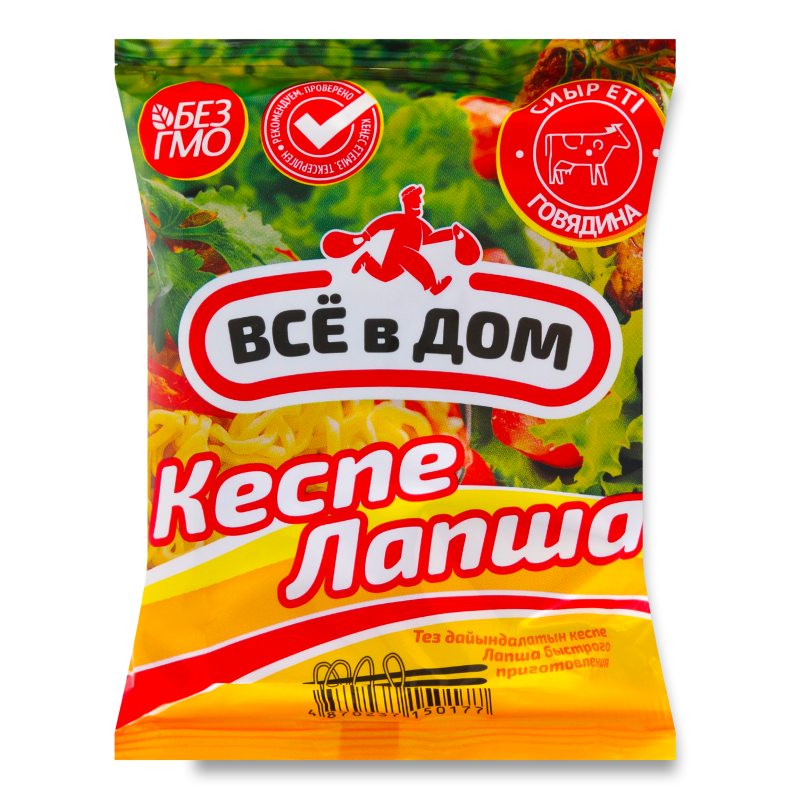 ЛАПША ВСЁ В ДОМ ТУШЕНАЯ ГОВЯДИНА 60Г П/П