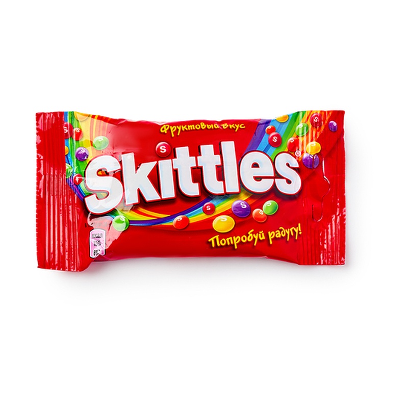 ДРАЖЕ SKITTLES 2В1 ФРУКТОВЫЙ 38Г ФЛ/П