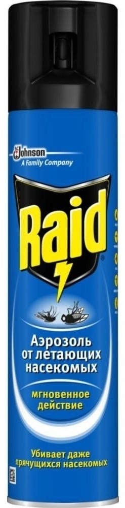 АЭРОЗОЛЬ RAID ОТ ЛЕТАЮЩИХ НАСЕКОМЫХ 300МЛ