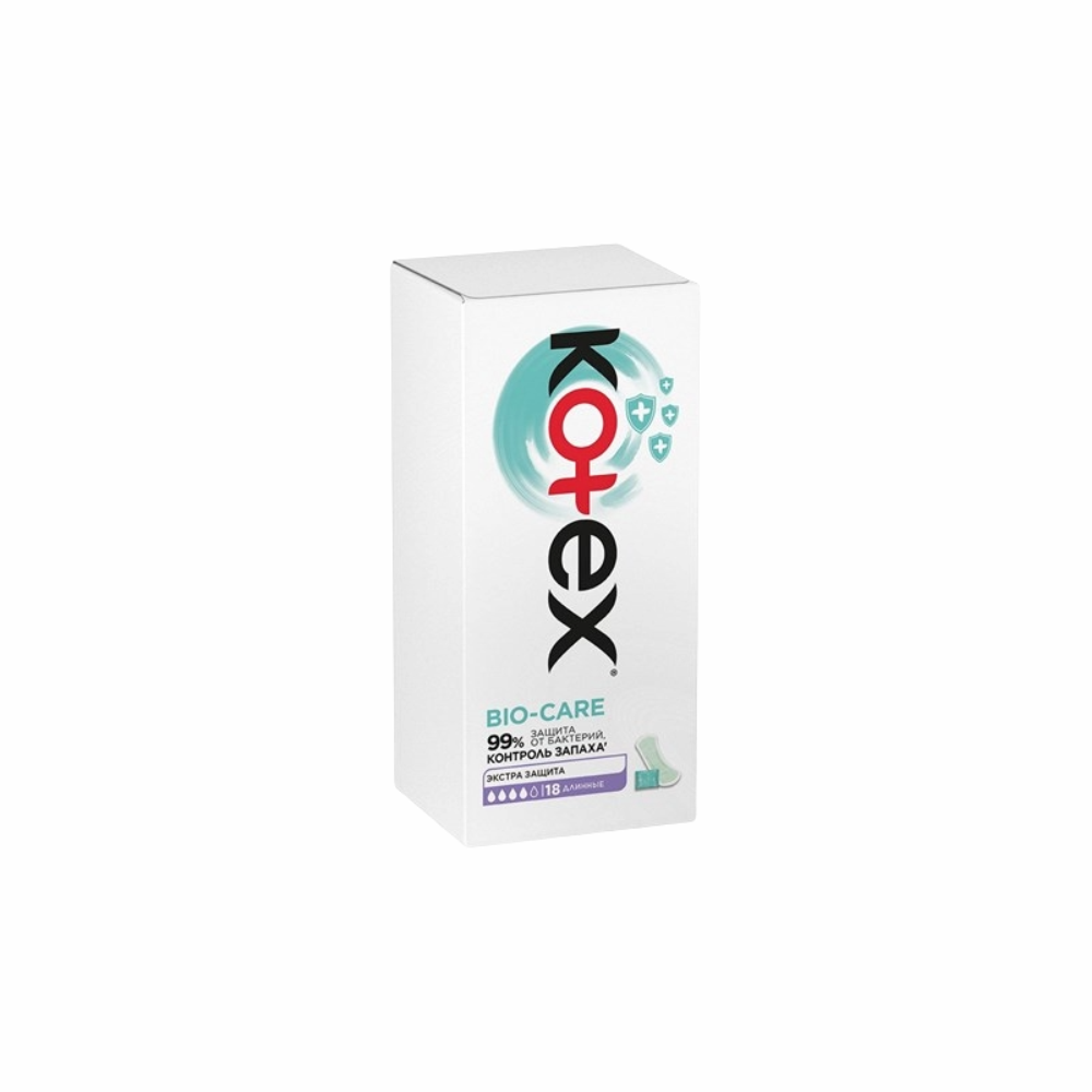 ПРОКЛАДКИ ЕЖЕДНЕВНЫЕ KOTEX BIO-CARE LONG 18ШТ