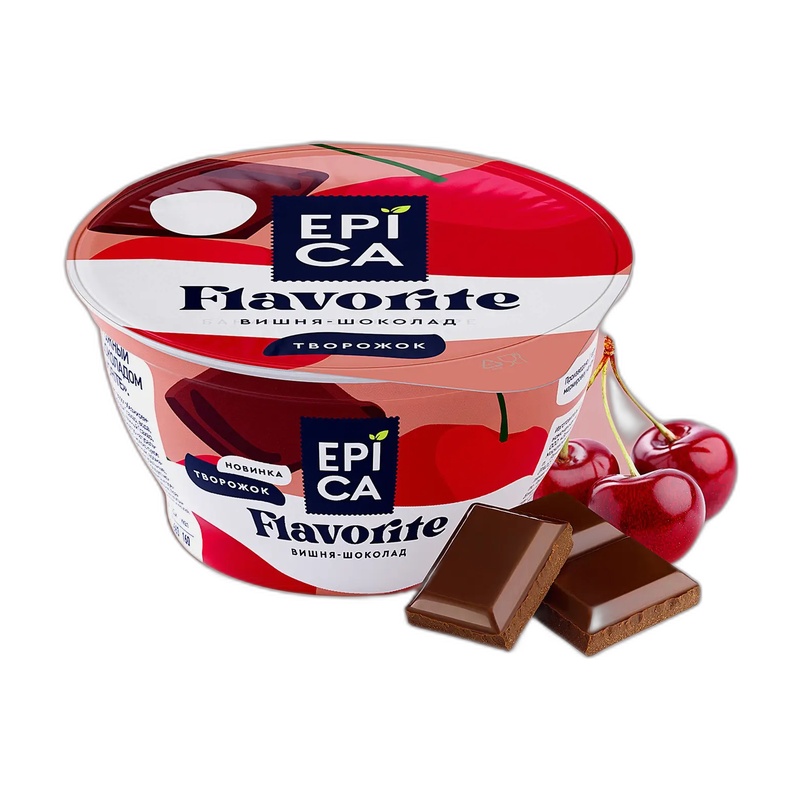 ДЕСЕРТ EPICA FLAVORITE ВИШНЯ ШОКОЛАД 8,1% 130Г