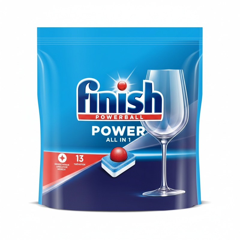 ТАБЛЕТКИ ДЛЯ ПОСУДОМОЕЧНЫХ МАШИН FINISH POWER 13ШТ
