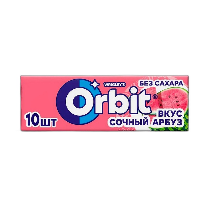 ЖЕВАТЕЛЬНАЯ РЕЗИНКА ORBIT СОЧНЫЙ АРБУЗ 13,6Г