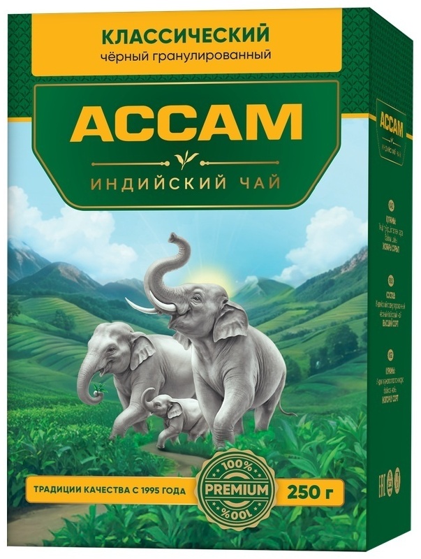 ЧАЙ ЧЕРНЫЙ АССАМ ГРАНУЛЫ 250Г + ЧАЙ ЧЕРНЫЙ АССАМ ВЕЧЕРНИЙ 25 ПАКЕТИКОВ