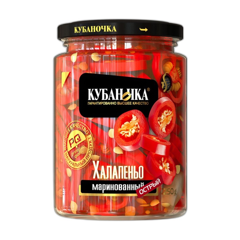 ПЕРЕЦ КУБАНОЧКА ОСТРЫЙ КРАСНЫЙ ХАЛАПЕНЬО 250Г