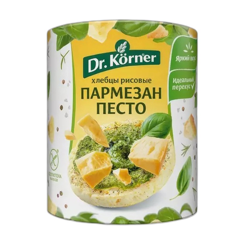 ХЛЕБЦЫ РИСОВЫЕ DR.KORNER ПЕСТО ПАРМЕЗАН 80Г