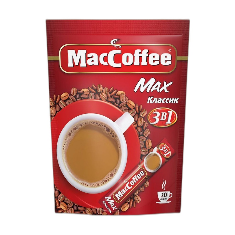 КОФЕ MACCOFFEE MAX CLASSIC 3В1 16Г СТИК