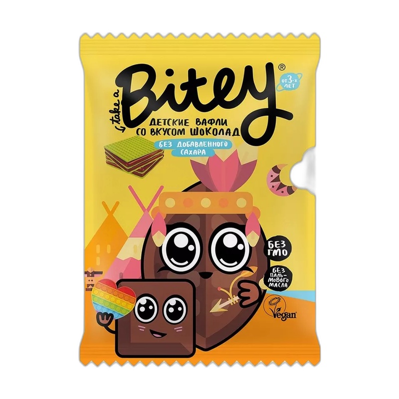 ВАФЛИ ДЕТСКИЕ BITEY ШОКОЛАД 35Г