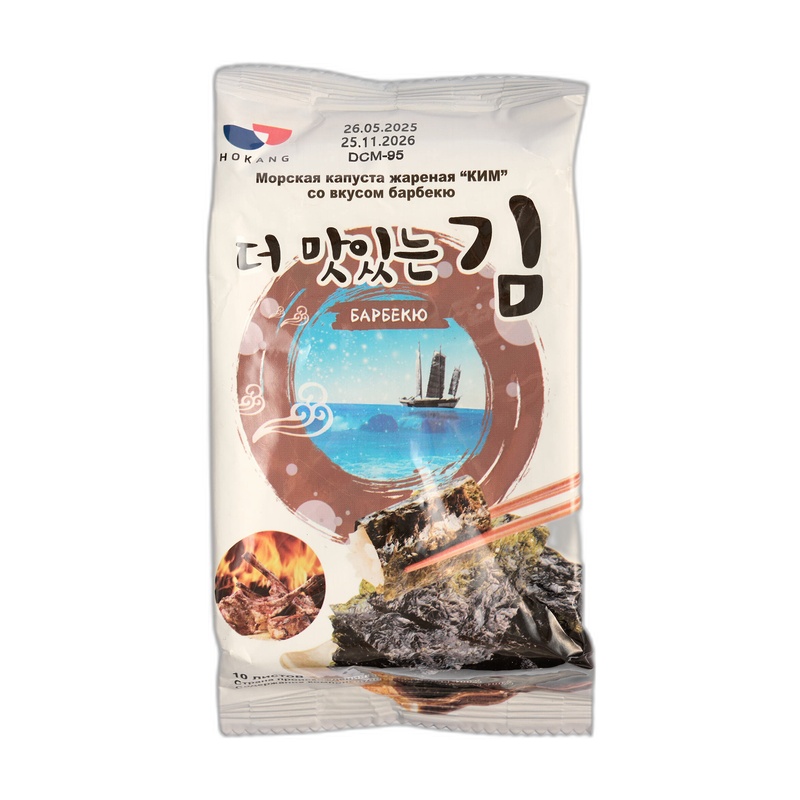 ВОДОРОСЛИ VCI ОБЖАРЕННЫЕ РЕЗАНЫЕ ROASTED LAVER BARBEQUE 5Г