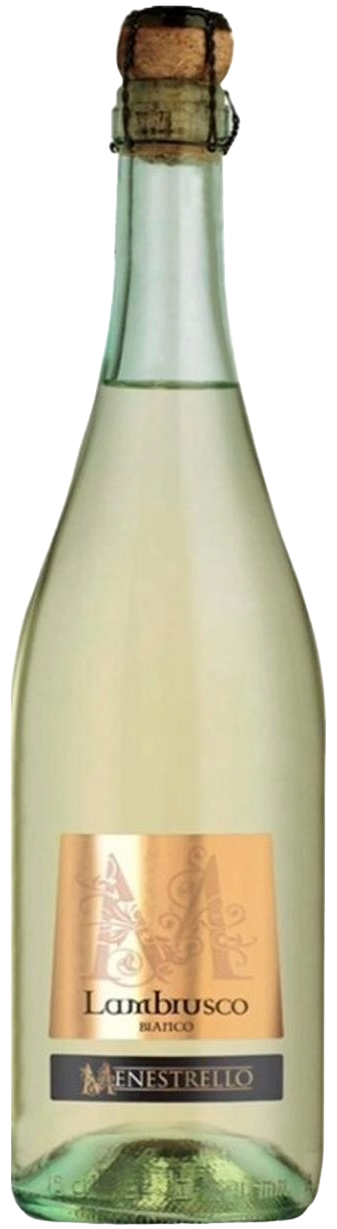 ВИНО ИГРИСТОЕ MENESTRELLO LAMBRUSCO БЕЛОЕ ПОЛУСЛАДКОЕ 8% 0,75Л ИТАЛИЯ