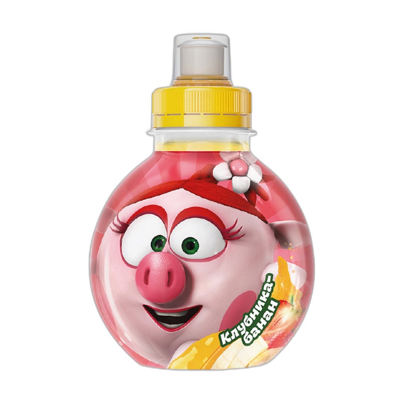 НАПИТОК СОКОСОДЕРЖАЩИЙ KIDS TOYS КЛУБНИКА БАНАН 0,39Л ПЭТ