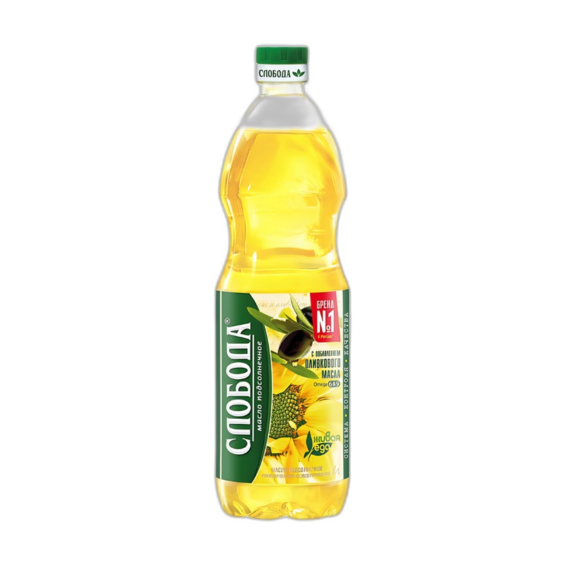 МАСЛО МИКС СЛОБОДА ПОДСОЛНЕЧНОЕ ОЛИВКОВОЕ 1Л