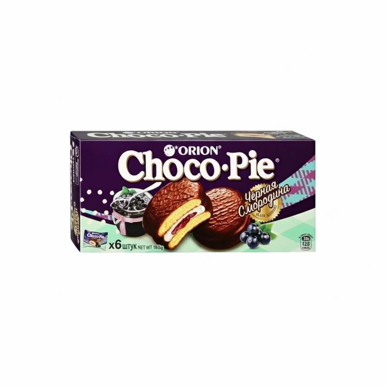 ПЕЧЕНЬЕ CHOCO PIE ЧЕРНАЯ СМОРОДИНА 180Г