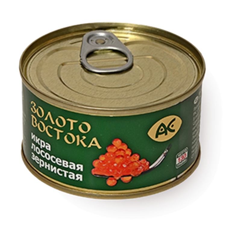 ИКРА АС ЗОЛОТО ВОСТОКА ЛОСОСЕВАЯ ЗЕРНИСТАЯ 130Г Ж/Б