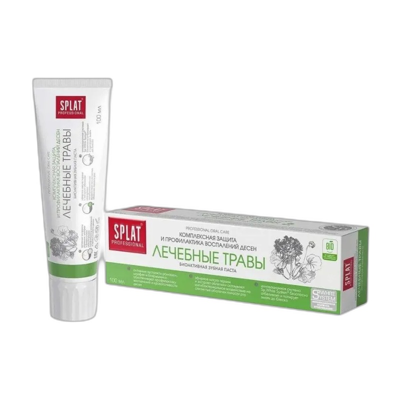 ПАСТА ЗУБНАЯ SPLAT PROFESSIONAL ЛЕЧЕБНЫЕ ТРАВЫ 130Г