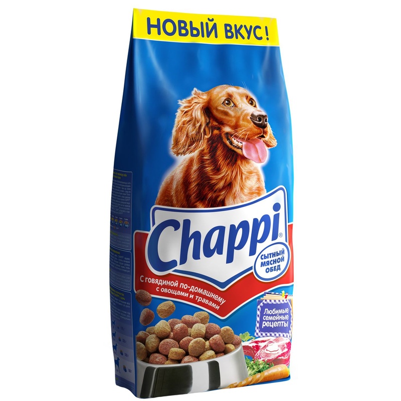 КОРМ ДЛЯ СОБАК CHAPPI ГОВЯДИНА 15КГ