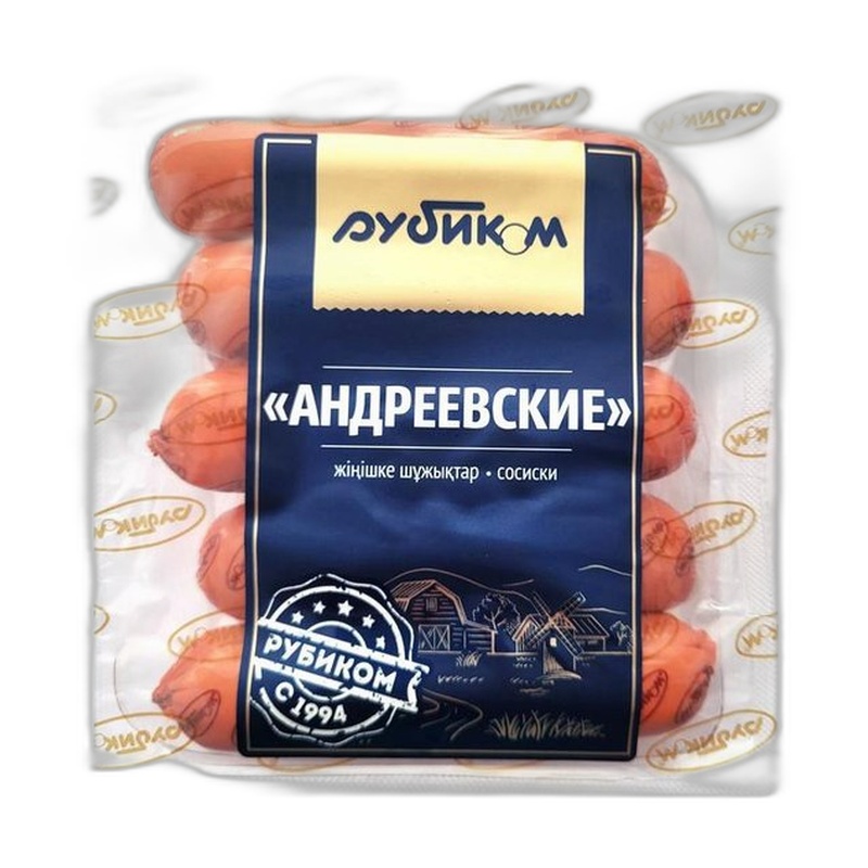 СОСИСКИ "АНДРЕЕВСКИЕ" РУБИКОМ 500Г