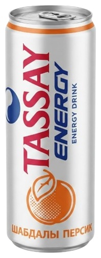 НАПИТОК ЭНЕРГЕТИЧЕСКИЙ TASSAY ENERGY ПЕРСИК 0,45Л Ж/Б