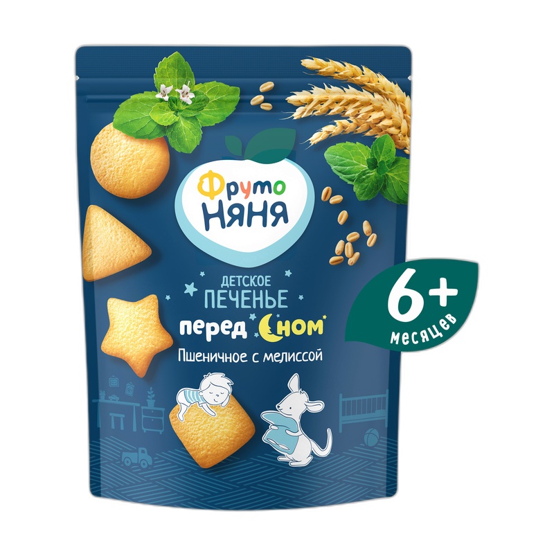 ПЕЧЕНЬЕ ФРУТО НЯНЯ ПШЕНИЧНОЕ МЕЛИССА 120Г