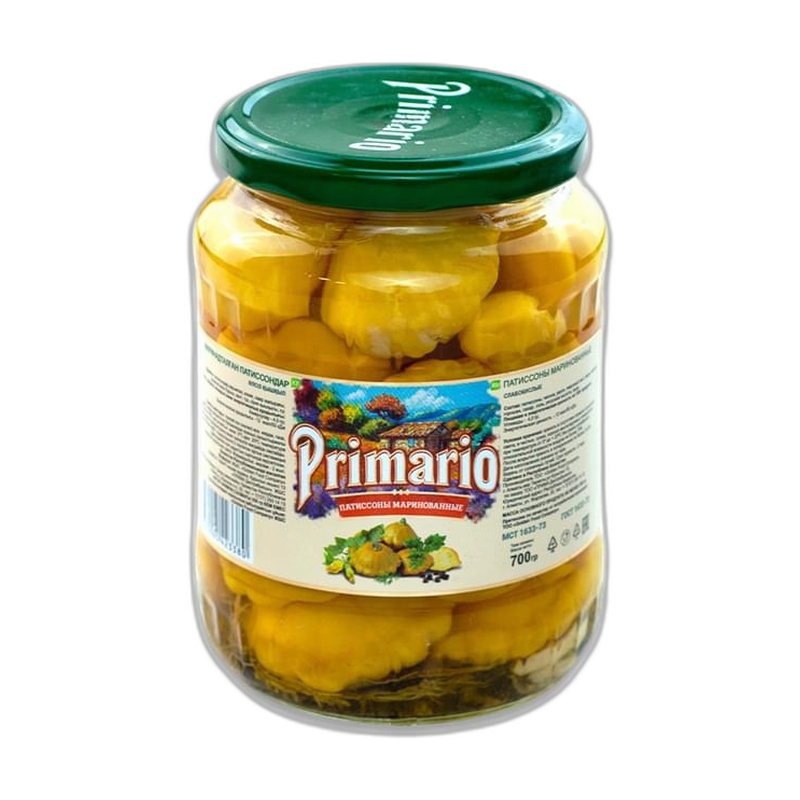 ПАТИССОНЫ PRIMARIO МАРИНОВАННЫЕ 700Г