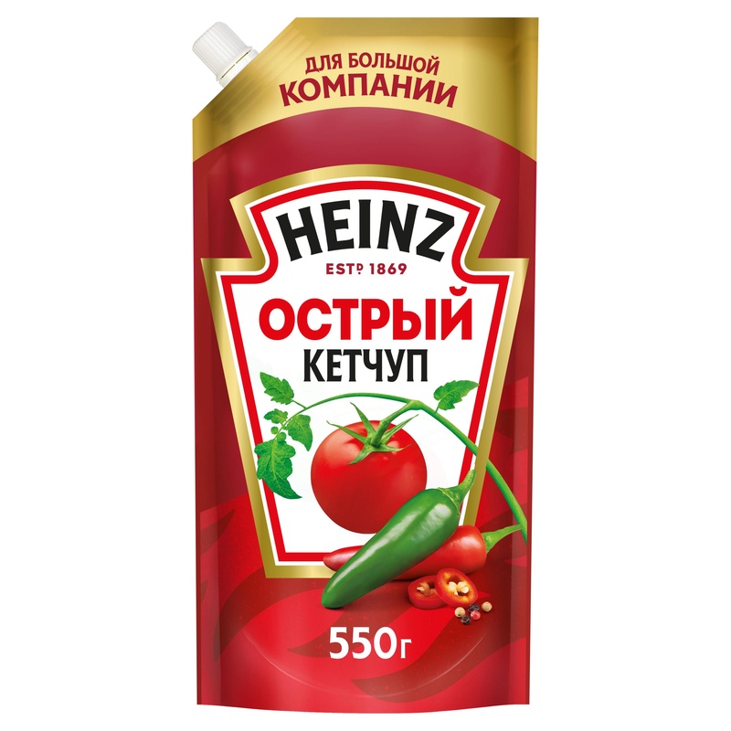 КЕТЧУП HEINZ ОСТРЫЙ 550Г Д/П