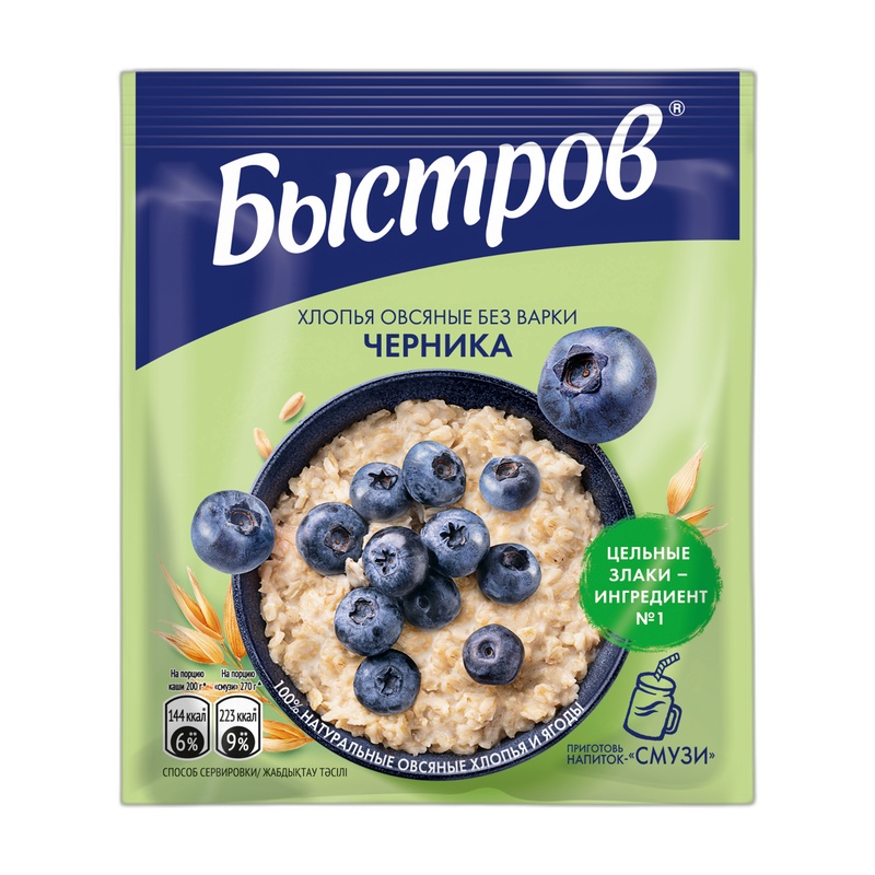 КАША БЫСТРОВ ЧЕРНИКА 240Г