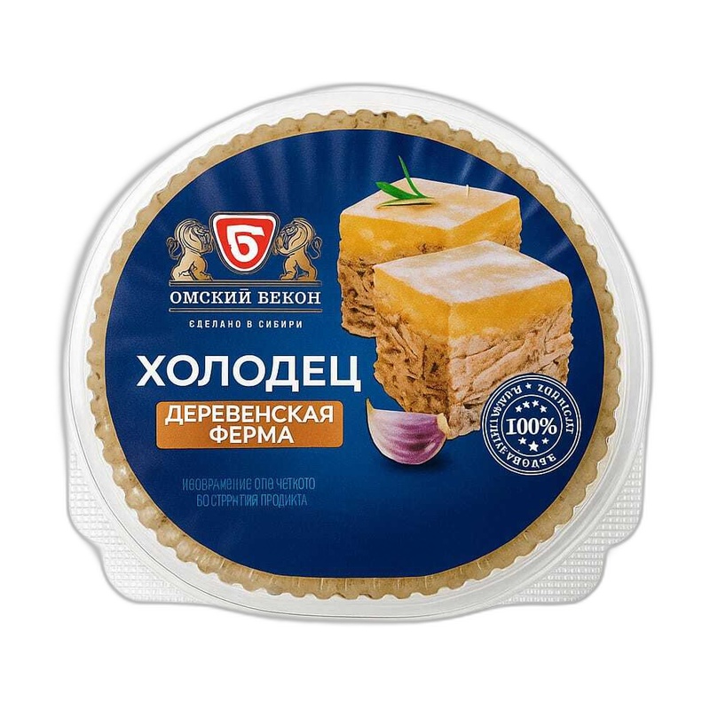 ХОЛОДЕЦ ДЕРЕВЕНСКАЯ ФЕРМА ОМСКИЙ БЕКОН 250Г
