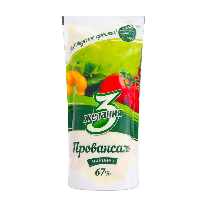 МАЙОНЕЗ 3 ЖЕЛАНИЯ ПРОВАНСАЛЬ 67% 150Г Д/П