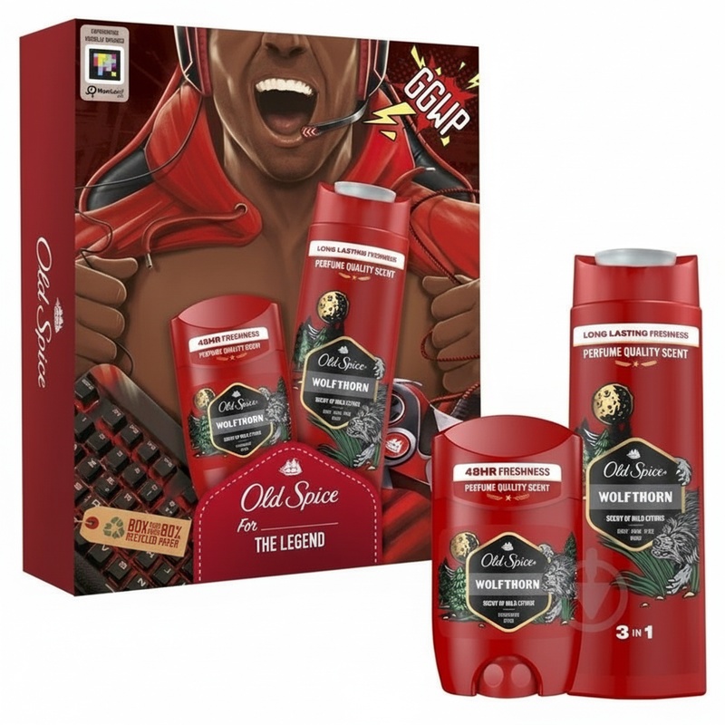 НАБОР OLD SPICE WOLFTHORN ГЕЛЬ ДЛЯ ДУША+ШАМПУНЬ 250МЛ+ГЕЛЬ ДЛЯ ДУША 250МЛ