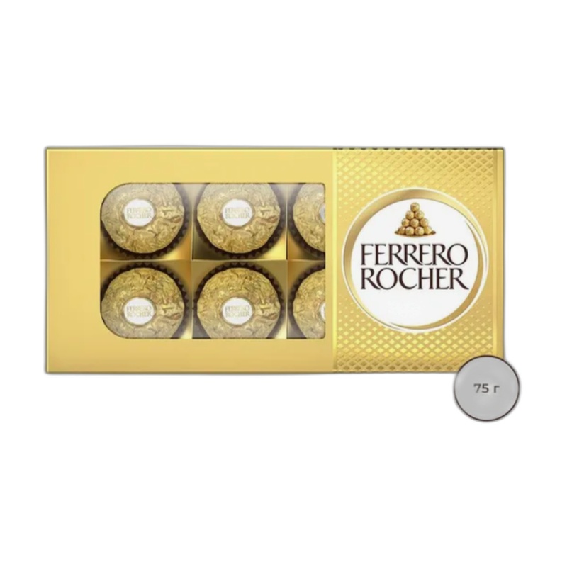 КОНФЕТЫ FERRERO ROCHER 75Г