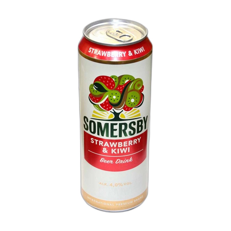 ПИВНОЙ НАПИТОК SOMERSBY STRAWBERRY KIWI 4% 0,43Л Ж/Б