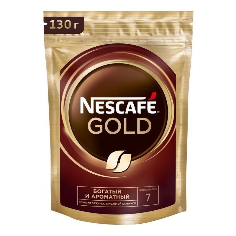 КОФЕ РАСТВОРИМЫЙ NESCAFE GOLD 130Г Д/П
