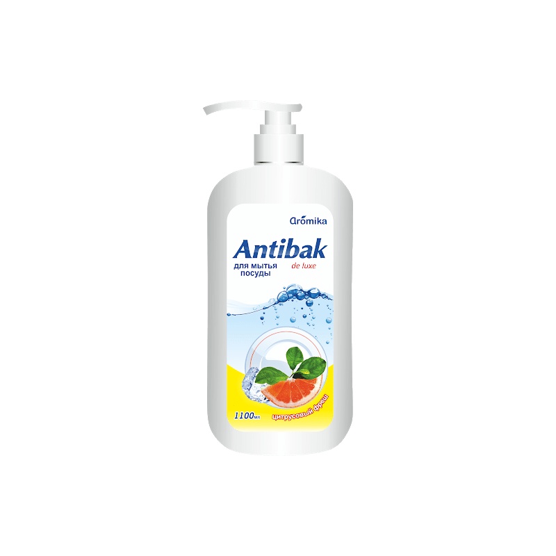 ГЕЛЬ ДЛЯ МЫТЬЯ ПОСУДЫ ANTIBAK DE LUXE ЦИТРУСОВЫЙ ФРЕШ 1100МЛ