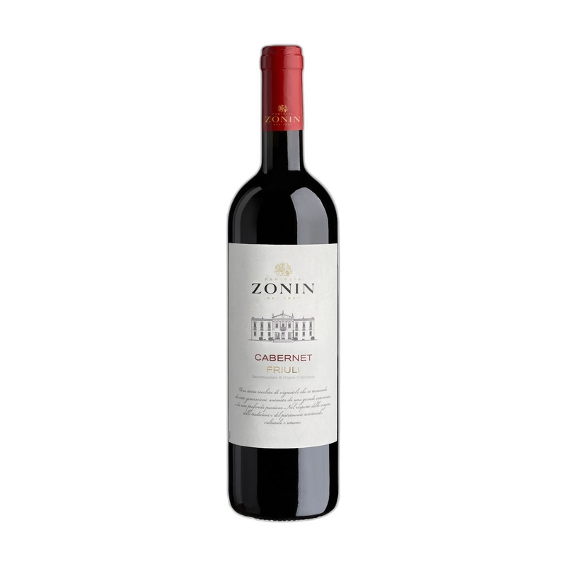 ВИНО ZONIN CABERNET FRIULI КРАСНОЕ СУХОЕ 13% 0,75Л ИТАЛИЯ