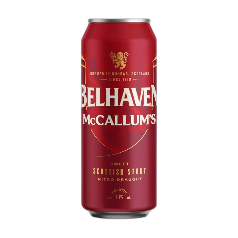 ПИВО BELHAVEN MCCALLUMS STOUT СВЕТЛОЕ 4,1% 0,44Л Ж/Б