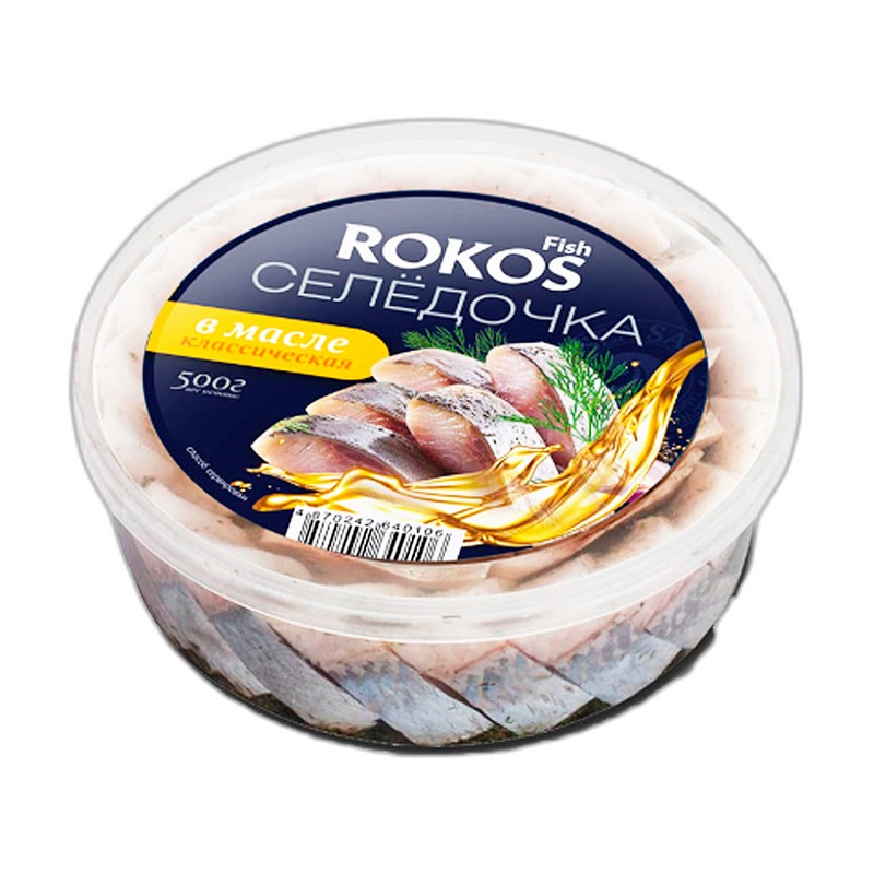 ПРЕСЕРВА ROKOS FISH СЕЛЕДОЧКА КЛАССИЧЕСКАЯ 500Г