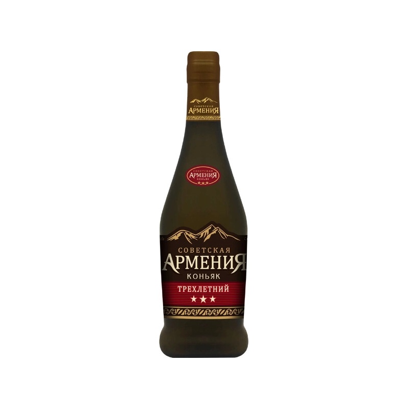 КОНЬЯК СОВЕТСКАЯ АРМЕНИЯ 3 YO 40% 0,5Л