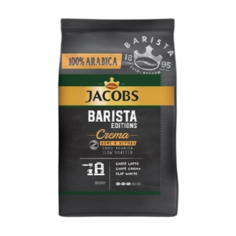 КОФЕ В ЗЕРНАХ JACOBS BARISTA BEANS 800Г