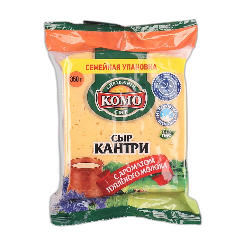 СЫР КОМО КАНТРИ ВКУС ТОПЛЕНОГО МОЛОКА 50% 350Г Ф/П