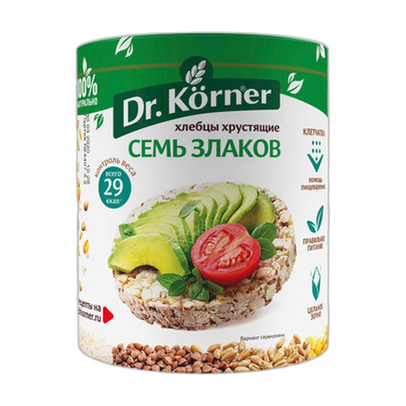 ХЛЕБЦЫ DR.KORNER 7 ЗЛАКОВ 100Г