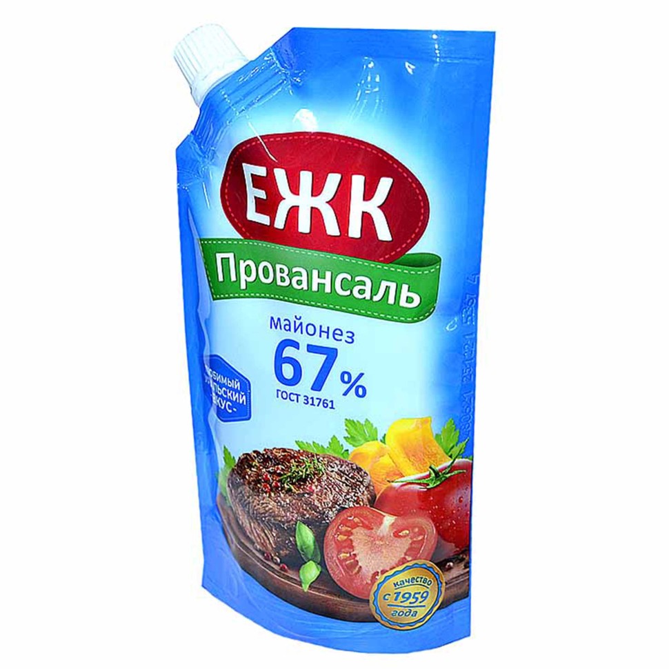 МАЙОНЕЗ ЕЖК ПРОВАНСАЛЬ 67% 200МЛ Д/П