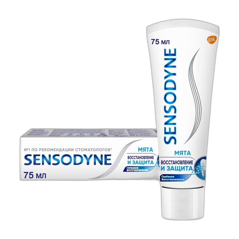 ПАСТА ЗУБНАЯ SENSODYNE ВОССТАНОВЛЕНИЕ И ЗАЩИТА 75МЛ