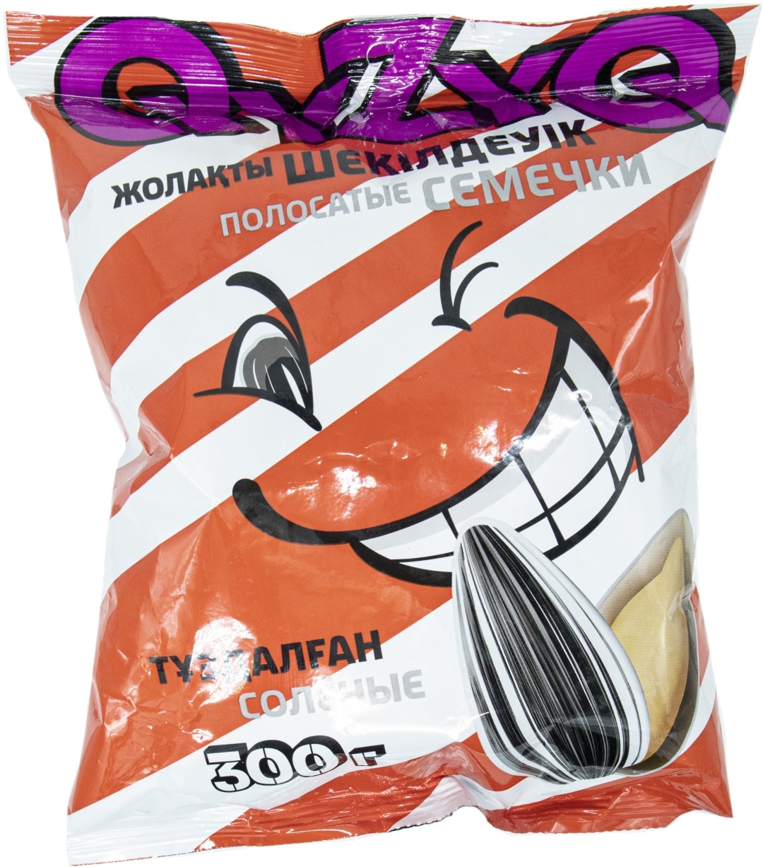 СЕМЕЧКИ QYZYQ ПОЛОСАТЫЕ СОЛЕНЫЕ 300Г