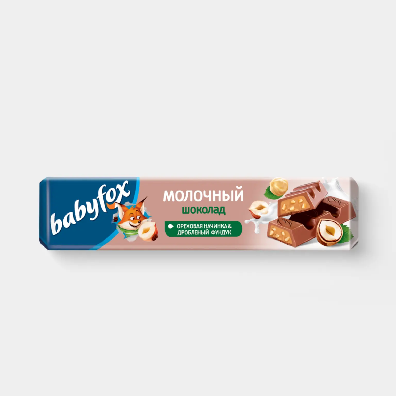 ШОКОЛАД BABYFOX ОРЕХОВАЯ НАЧИНКА 45Г