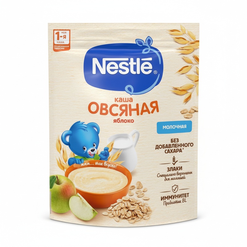 КАША МОЛОЧНАЯ NESTLE ОВСЯНАЯ ЯБЛОКО 200Г