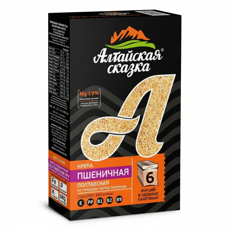 ПШЕНИЧНАЯ КРУПА АЛТАЙСКАЯ СКАЗКА ПОЛТАВСКАЯ 400Г ВАР/ПАК