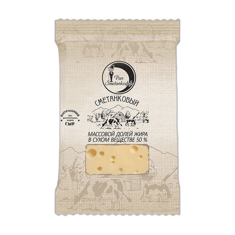 СЫР PAN SMETANKOФФ СМЕТАНКОВЫЙ 50% 300Г