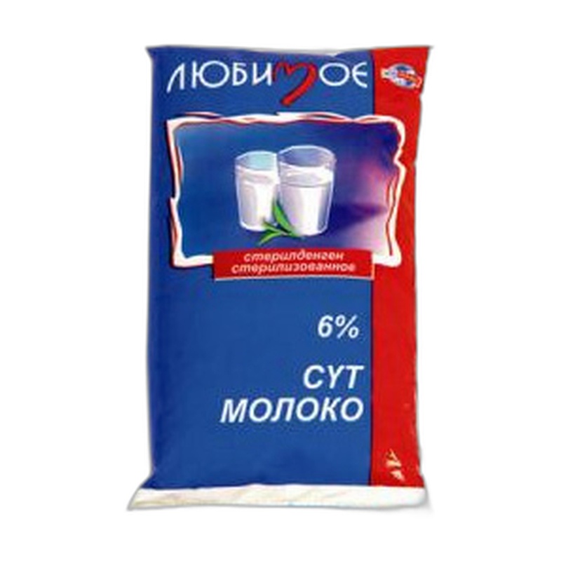 МОЛОКО ЛЮБИМОЕ 6% У/П 0,9Л Ф/П