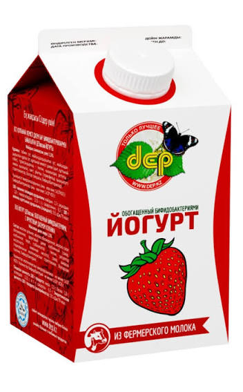 ЙОГУРТ ПИТЬЕВОЙ DEP КЛУБНИКА 2,5% 500Г Т/П