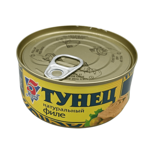 ТУНЕЦ 5 МОРЕЙ ФИЛЕ НАТУРАЛЬНЫЙ 185Г